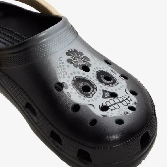 Crocs Day of the Dead Classic Clogs Black/Multi Men\'s Size 11 - (212109-0C4) main image 4